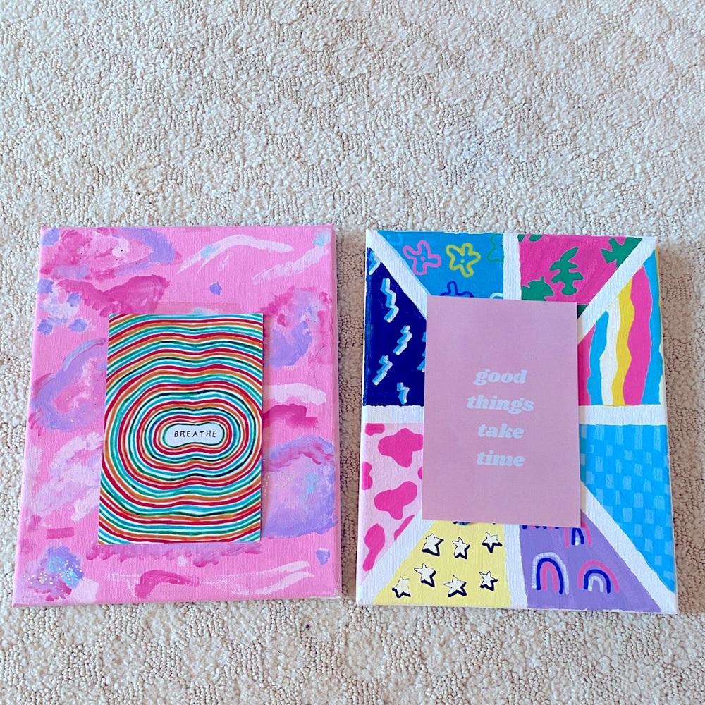 paintings for sale!!! sold together💖